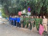 Đoàn xã Phú Riềng phối hợp với đoàn cơ sở Công an ra quân ngày thứ 7 tình nguyện.