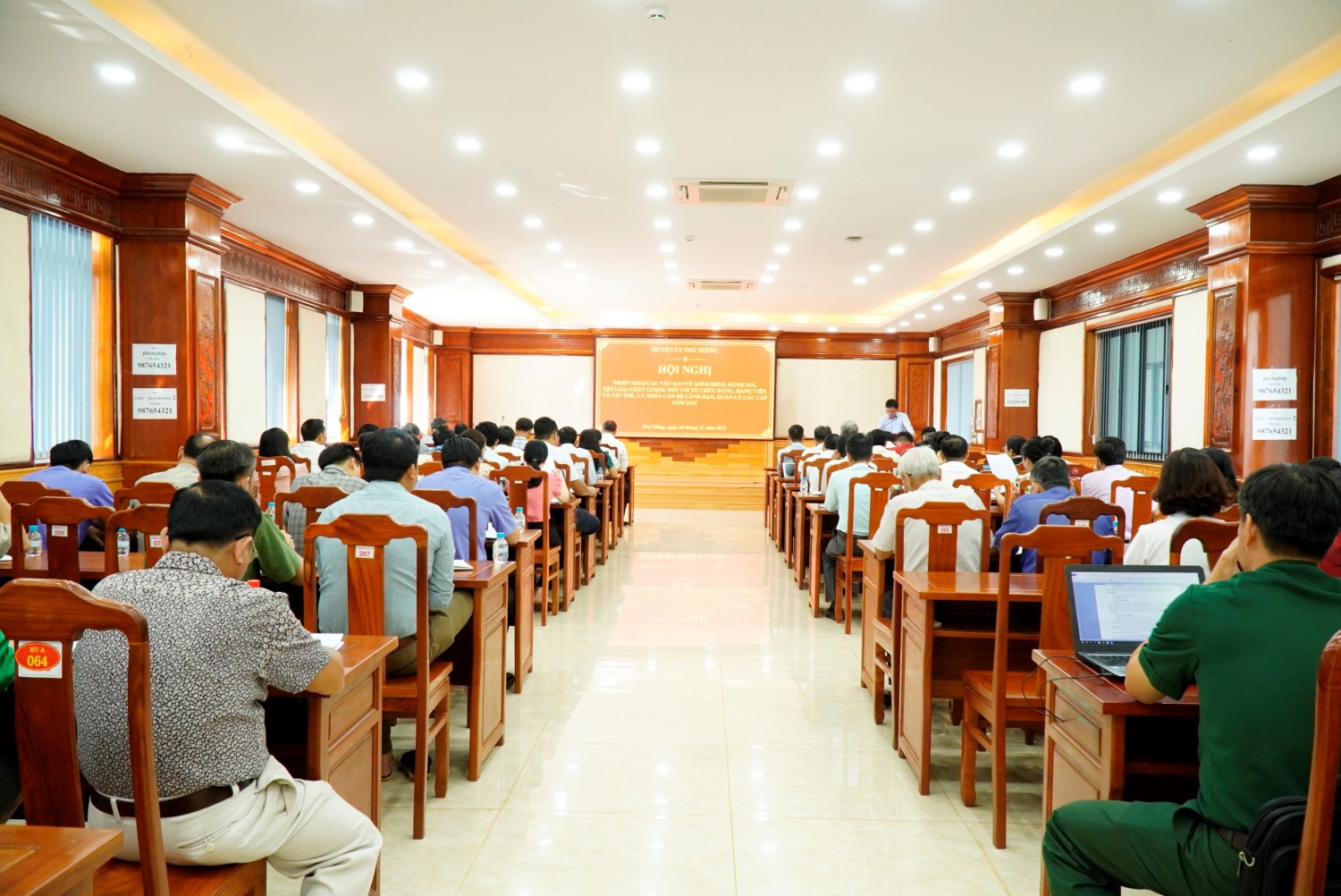 Huyện ủy Phú Riềng triển khai các văn bản về kiểm điểm, đánh giá, xếp loại, chất lượng đối với tổ chức đảng năm 2023